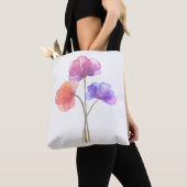 Prachtig Waterverf schilderij van bloemen Tote Bag (Dichtbij)