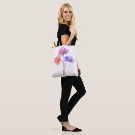 Prachtig Waterverf schilderij van bloemen Tote Bag