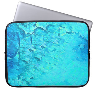 Prachtig waterverf tropisch oceaan thema ontwerp  laptop sleeve