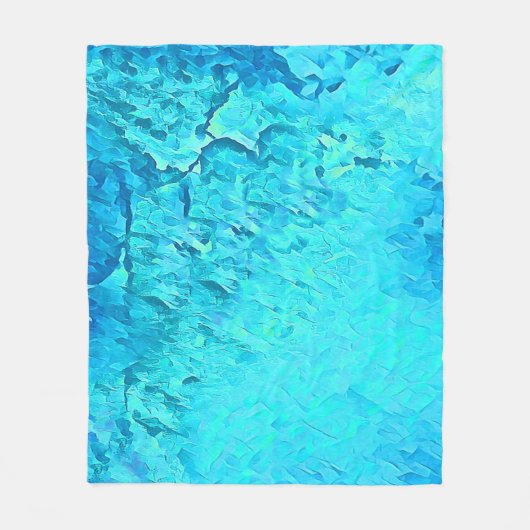 Prachtig waterverf tropisch oceaanthema ontwerp  fleece deken (Voorkant)