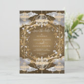 Prachtig weelderig goud en kristallen redden de da kaart (Staand voorkant)