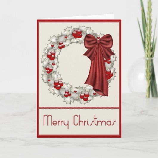 Prachtig Wenskaart voor prettige feestdagen (Voorkant)