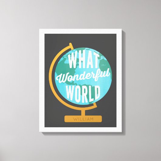 Prachtig wereld Wereldbol Canvas Afdruk (Voorkant)