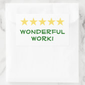 Prachtig werk - Teacher sticker serie (rec, basic (Tas)