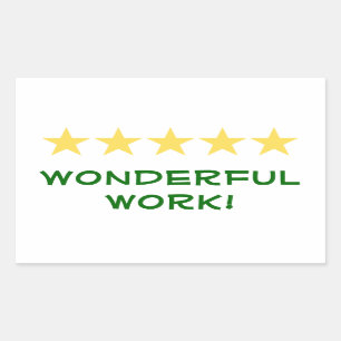 Prachtig werk - Teacher sticker serie (rec, basic