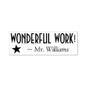 "PRACHTIG WERK!" Teaching Assistant Rubber Stamp Zelfinktende Stempel (Design)