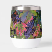 Prachtig wijnglas met druiven (Achterkant)