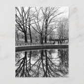 Prachtig winterlandschap in het centrale park briefkaart (Voorkant)