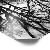 Prachtig winterlandschap in het centrale park foto afdruk (Hoek)