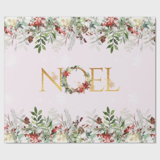 Prachtig winterpatroon cadeaupapier (Vlak)