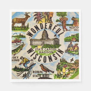 Prachtig Wisconsin-feest Servet