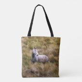 Prachtig wit prairiepaard tote bag (Achterkant)