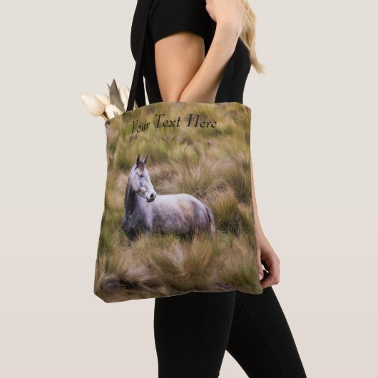 Prachtig wit prairiepaard tote bag (Dichtbij)
