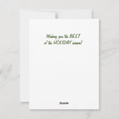 Prachtig Wyoming landschap Vrolijk kerstfeest Feestdagenkaart (Achterkant)