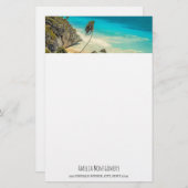 Prachtig zandstrand tropisch paradijs briefpapier (Voorkant / Achterkant)