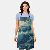 Prachtig zee en golven schort (Gedragen)