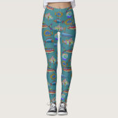 Prachtig Zee Patroon Leggings (Voorkant)
