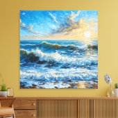 Prachtig zeegezicht canvas afdruk (Insitu (Woonkamer))