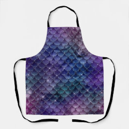 Prachtig zeemeermin glitter ontwerp schort