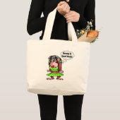 Prachtig zijn is hard werken grote tote bag (Voorkant (product))