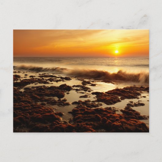 Prachtig zonsondergang briefkaart (Voorkant)