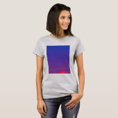 Prachtig zonsondergang landschapsontwerp t-shirt (Voorkant volledig)