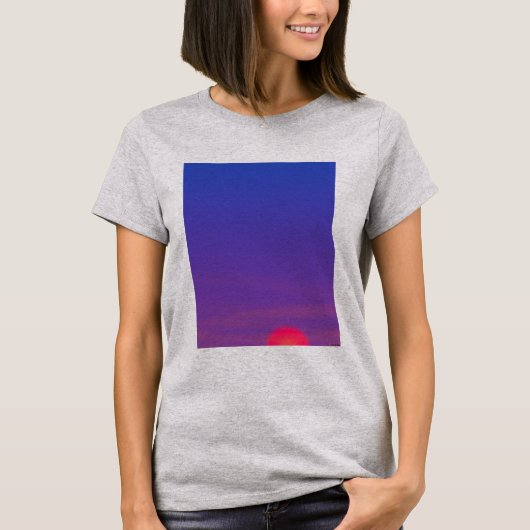 Prachtig zonsondergang landschapsontwerp t-shirt (Voorkant)