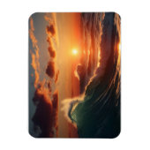 Prachtig zonsondergang zee magneet (Verticaal)