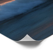 Prachtig zonsondergang zee poster (Hoek)