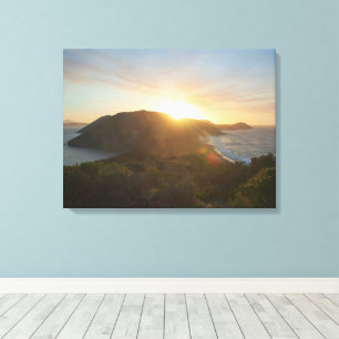 Prachtig zonsopgang landschap Panorama Australië Canvas Afdruk