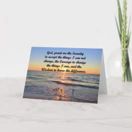 PRACHTIG ZONSOPGANG SERENITY PRAYER WENSKAART KAART