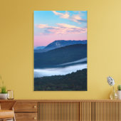 Prachtig zonsopgang uitzicht op Nanos van Šilentab Canvas Afdruk (Insitu (Woonkamer))