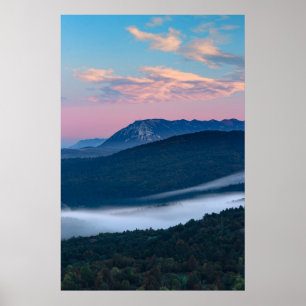 Prachtig zonsopgang uitzicht op Nanos van Šilentab Poster