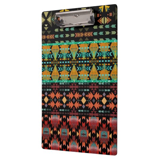 Prachtig zuidwestelijk stijl quilt patroon klembord (Links)