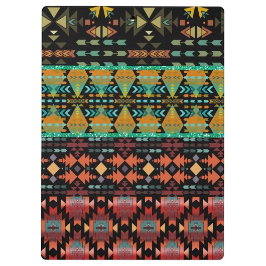 Prachtig zuidwestelijk stijl quilt patroon klembord (Achterkant)