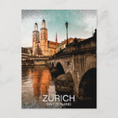 Prachtig Zürich Zwitserland City Uitzicht Briefkaart (Voorkant)