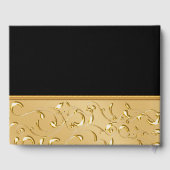 Prachtig zwart en goud gastenboek, personaliseer h gastenboek (Achterkant)