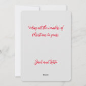 Prachtig zwart lab Santa Christmas Feestdagenkaart (Achterkant)