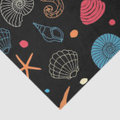 Prachtig zwart strandpapier tissuepapier (Detail)