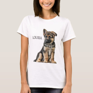 PRACHTIG ZWART & TAN DUITS HERDER PUPPY T-SHIRT