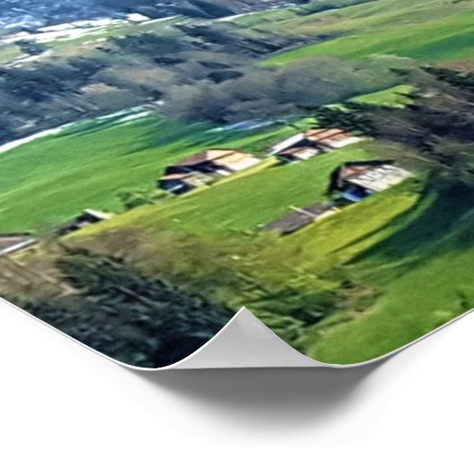 Prachtig Zwitserland Poster (Hoek)