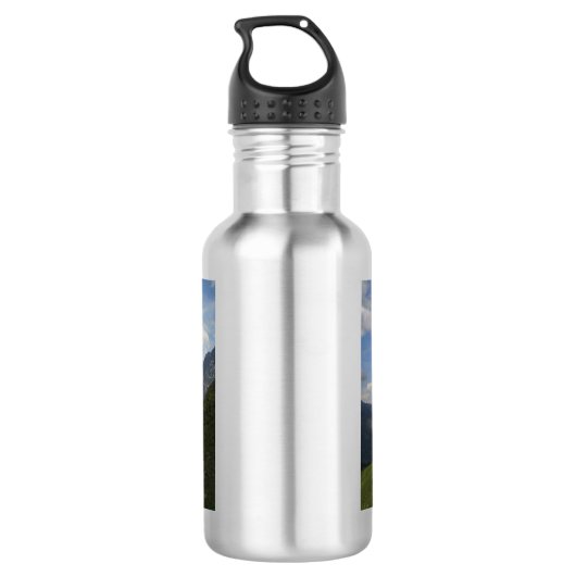 Prachtig Zwitsers landschap Waterfles (Achterkant)