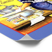 Prachtige 1889 - Zonnewasachtige soap Meisje Poster (Hoek)