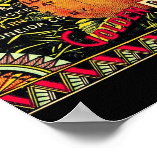 Prachtige  1890 Butterfly Pumpkin Ad copy Poster (Hoek)