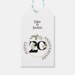 Prachtige, 20e Jubileum, aangepaste Labels voor ca Cadeaulabel
