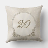 Prachtige 20e Jubileum Gifts, persoonlijk Kussen (Achterkant)