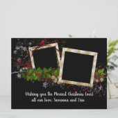 Prachtige 2 Lijsten voor kerstmis met foto's met b (Staand voorkant)