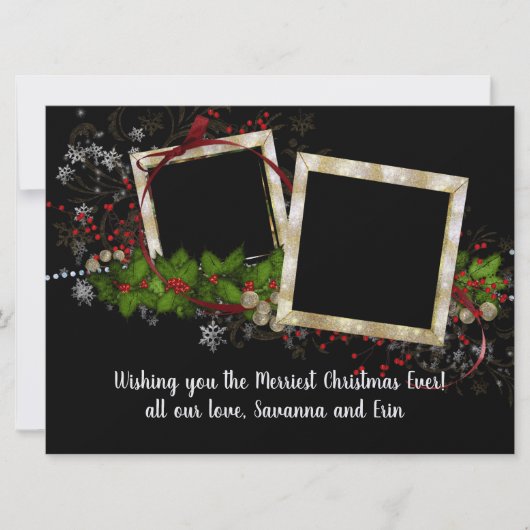 Prachtige 2 Lijsten voor kerstmis met foto's met b (Voorkant)