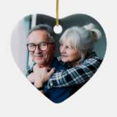 Prachtige 30e Jubileum foto van Pearl Keramisch Ornament (Achterkant)