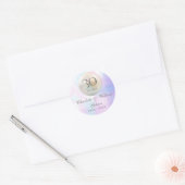 Prachtige 30e Jubileum uit Pearl Ronde Sticker (Envelop)